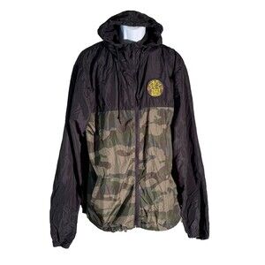 ZIGGY MARLEY Long Sleeve Pull-Over Hooded Windbreaker Jacket 2XL‎